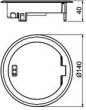 Preview: Bettermann GES R2 Ni Klappdeckel mit Rastschieber (7408850), 140 mm