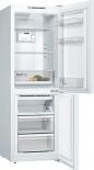 Preview: Bosch KGN33NWEB Serie 2 Stand Kühl-Gefrierkombination, 60cm breit, 282l, NoFrost, FreshSense, weiß