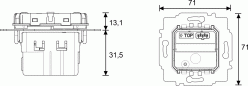 Preview: Busch-Jaeger  6215/1.1-914 Bewegungsmelder/Schaltaktor Busch-balance® SI für Busch-free@home, 1-fach (2CKA006220A0370)