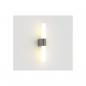 Preview: Nordlux Helva Double Wandleuchte, 9,5 Watt, 900lm, 3000K, IP44, Geberstet Nickel (2015321055)