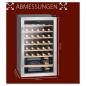 Preview: ProfiCook PC-WK 1235 Glastürkühlschrank, 95L, 48cm breit, Anti-Vibrationssystem, Kompressorkühlung, schwarz