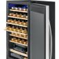 Preview: ProfiCook PC-WK 1235 Glastürkühlschrank, 95L, 48cm breit, Anti-Vibrationssystem, Kompressorkühlung, schwarz