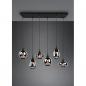 Preview: Trio Lumina Pendelleuchte, 40W, 6 x E14, schwarz-chrom (317000632)