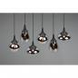 Preview: Trio Lumina Pendelleuchte, 40W, 6 x E14, schwarz-chrom (317000632)