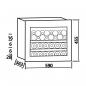 Preview: Wolkenstein EWTS64-28ED Einbau Weintemperierschrank, 59 cm breit, 28 Standardweinflaschen, 2 Holzböden, Thermostat, schwarz