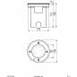 Preview: EVN Bodeneinbauleuchte, LED, 3000K, 7W, IP67, rund, dimmbar, edelstahl (PC67107002D)