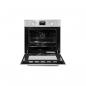 Preview: Exquisit EBE 657-2 U Einbaubackofen, 60 cm breit, 59 Liter, Grill, Umluft, Timer, inox