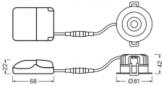 Preview: LEDVANCE SPOT FIRE RATED FIX P 8W 940 PS DIM, Einbaustrahler, feststehend, IP65, 4000K, kaltweiß, weiß (4058075799769)