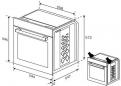 Preview: Beko BBUE1134T0XMP Einbau Herdset mit Induktionskochfeld, 60 cm breit, 66 L, Pyrolytische Selbstreinigung, Kindersicherung, 9 Heizarten, Versenkknebel, Edelstahl