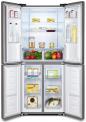 Preview: Hisense RQ515N4AC2 Multi Door Side-by-Side Kühl-/Gefrierkombination, 79,4cm breit, 427l, NoFrost, Edelstahl-Look