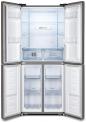 Preview: Hisense RQ515N4AC2 Multi Door Side-by-Side Kühl-/Gefrierkombination, 79,4cm breit, 427l, NoFrost, Edelstahl-Look