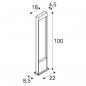 Preview: SLV FLATT POLE 100 Outdoor LED Stehleuchte, 3000K, IP65, anthrazit (1002958)