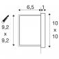 Preview: SLV CONCRETO Wandeinbauleuchte, 3.2W, 45lm, 3000K, IP65, grau (1006406)