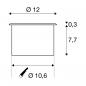 Preview: SLV DASAR FLAT 120 Bodeneinbauleuchte, 7W, 4000K, edelstahl (1006107)