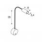 Preview: SLV DIO FLEX PLATE LED Indoor Wandaufbauleuchte, chrom, 3000K (146682)