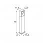 Preview: SLV ESKINA FRAME 75 Outdoor Stehleuchte, LED, single, anthrazit, CCT switch 3000/4000K (1004750)