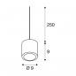 Preview: SLV OCULUS Indoor LED Pendelleuchte, single, DIM-TO-WARM, 2000-3000K, weiß (1004673)