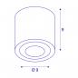 Preview: SLV OCULUS Indoor LED Deckenaufbauleuchte, DIM-TO-WARM, 2000-3000K, weiß (1004667)