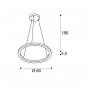 Preview: SLV ONE 60 PHASE Pendelleuchte, up/down, messing, CCT switch 2700/3000K (1005177)