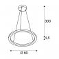 Preview: SLV ONE 60 PD DALI UP/DOWN Indoor LED Pendelleuchte, CCT switch 3000/4000K, schwarz (1004761)