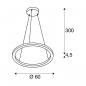 Preview: SLV ONE 60 PD DALI UP/DOWN Indoor LED Pendelleuchte, CCT switch, 3000/4000K, weiß (1004762)