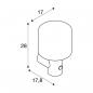 Preview: SLV OVALISK SENSOR Outdoor LED Wandaufbauleuchte, CCT switch 3000/4000K, anthrazit (1004679)