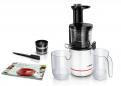 Preview: Bosch MESM500W Entsafter VitaExtract, 150 W, Gentle Squeezing Technology, VitaExtract-Rezeptheft, weiß