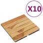 Preview: Terrassenfliesen 10 Stk. 30x30 cm Massivholz Teak Vertikal