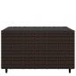 Preview: Garten-Couchtisch Quadratisch Braun 50x50x30 cm Poly Rattan