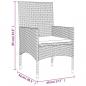 Preview: 4-tlg. Garten-Lounge-Set mit Kissen Braun Poly Rattan