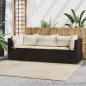 Preview: ARDEBO.de - 3-tlg. Garten-Lounge-Set mit Kissen Braun Poly Rattan