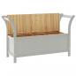 Preview: Sitzbank Grau 107x45x75,5 cm Massivholz Tanne