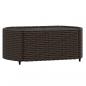 Preview: 4-tlg. Garten-Lounge-Set mit Kissen Braun Poly Rattan