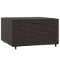 Preview: 3-tlg. Garten-Lounge-Set mit Kissen Braun Poly Rattan