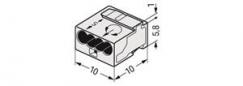 Preview: WAGO Kontakttechnik WAGO-Micro-Klemmen 4x0,6-0,8qmm Farbe: lichtgrau (100 ST)