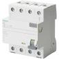 Preview: Siemens FI-Schutzschalter, 4-polig, Typ A, In: 40 A, 30 mA, Un AC: 400 V