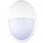 Preview: ARDEBO.de - LED BULKHEAD IP66 IK10 E27 WHITE OVAL MAX. 23W