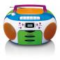 Preview: ARDEBO.de - Tragbares Radio mit CD und Kassette Kids Multi Colour