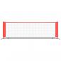 Preview: Tennisnetz Schwarz und Rot 300x100x87 cm Polyester