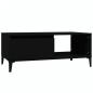 Preview: Couchtisch Schwarz 90x50x36,5 cm Holzwerkstoff