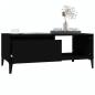 Preview: Couchtisch Schwarz 90x50x36,5 cm Holzwerkstoff