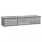 Preview: Wandschrank Grau Sonoma 88x26x18,5 cm Holzwerkstoff