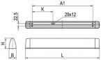 Preview: Ridi Leuchten SPN-R1X055/15ND-SET Leuchte SPN, Anbau, weiß, On/Off, exbreit, IP40, 1590lm, 15W, 840, weiß (0450001)