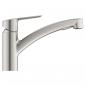 Preview: GROHE QuickFix Start Küchenarmatur, 1/2", herausziehbare Dual Spülbrause, supersteel (30531DC1)