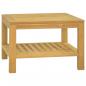 Preview: ARDEBO.de - Couchtisch 60x60x40 cm Massivholz Teak