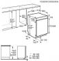 Preview: AEG FEE7671APM Teilintegrierter Geschirrspüler, 59,6 cm breit, 14 Maßgedecke, Besteckschublade, Abschaltautomatik, Edelstahlbedienfeld