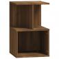 Preview: Nachttische 2 Stk. Braun Eichen-Optik 35x35x55 cm Holzwerkstoff