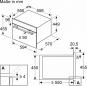 Preview: Siemens CM585AGS1 iQ500 Einbau Mikrowelle, 900 W, 44L, 454x594x570mm, cookControl15, Heißluft, Edelstahl