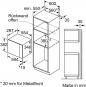 Preview: Siemens BF525LMB1 iQ500, Einbau-Mikrowelle, 800 W, 20L, 382x594x317mm, cookControl7, touchControl, schwarz/Edelstahl