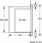 Preview: Siemens BF525LMB1 iQ500, Einbau-Mikrowelle, 800 W, 20L, 382x594x317mm, cookControl7, touchControl, schwarz/Edelstahl